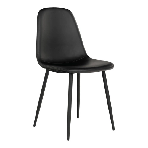 Krzesło Stockholm czarne PU/ czarne       outlet