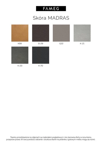 Pufa modułowa Snug FAMEG kwadratowa tapicerowana ze skóry naturalnej do salonu 80x80 cm