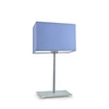Lampka nocna nowoczesna AMALFI niebieska z abażurem do sypialni lub salonu LYSNE 40 cm