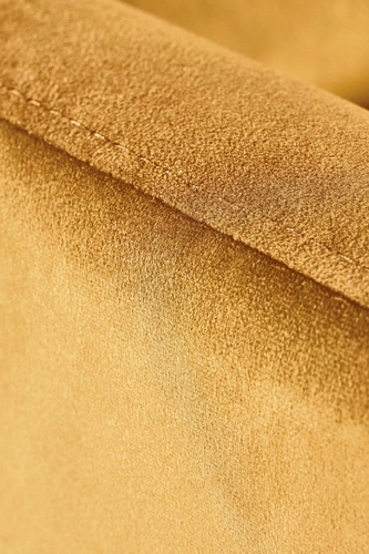 Fotel rozkładany do salonu Dativo welur żółty nowoczesny z funkcją spania Intesi