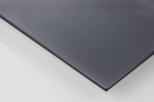 Stolik kawowy Samos 80 cm okrągły szklany dymiony czarny nowoczesny