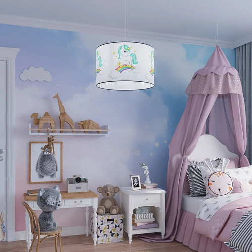 Lampa wisząca UNICORN 40 nowoczesna do pokoju dziecięcego jednorożec 40 cm SOLLUX