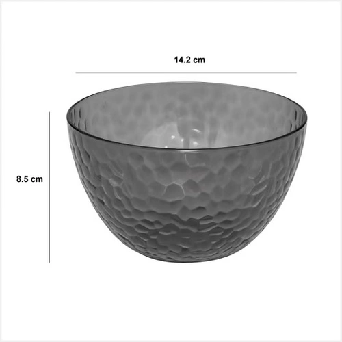 Miska do zupy Estiva 14 cm ciemnoszara plastikowa do kuchni i na piknik 5five