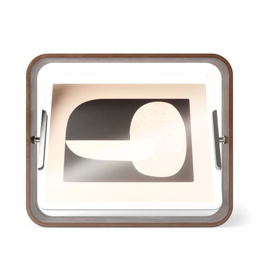 Ramka na zdjęcia 20x25 stojąca drewniana orzechowa Bellwood Umbra nowoczesna dekoracyjna