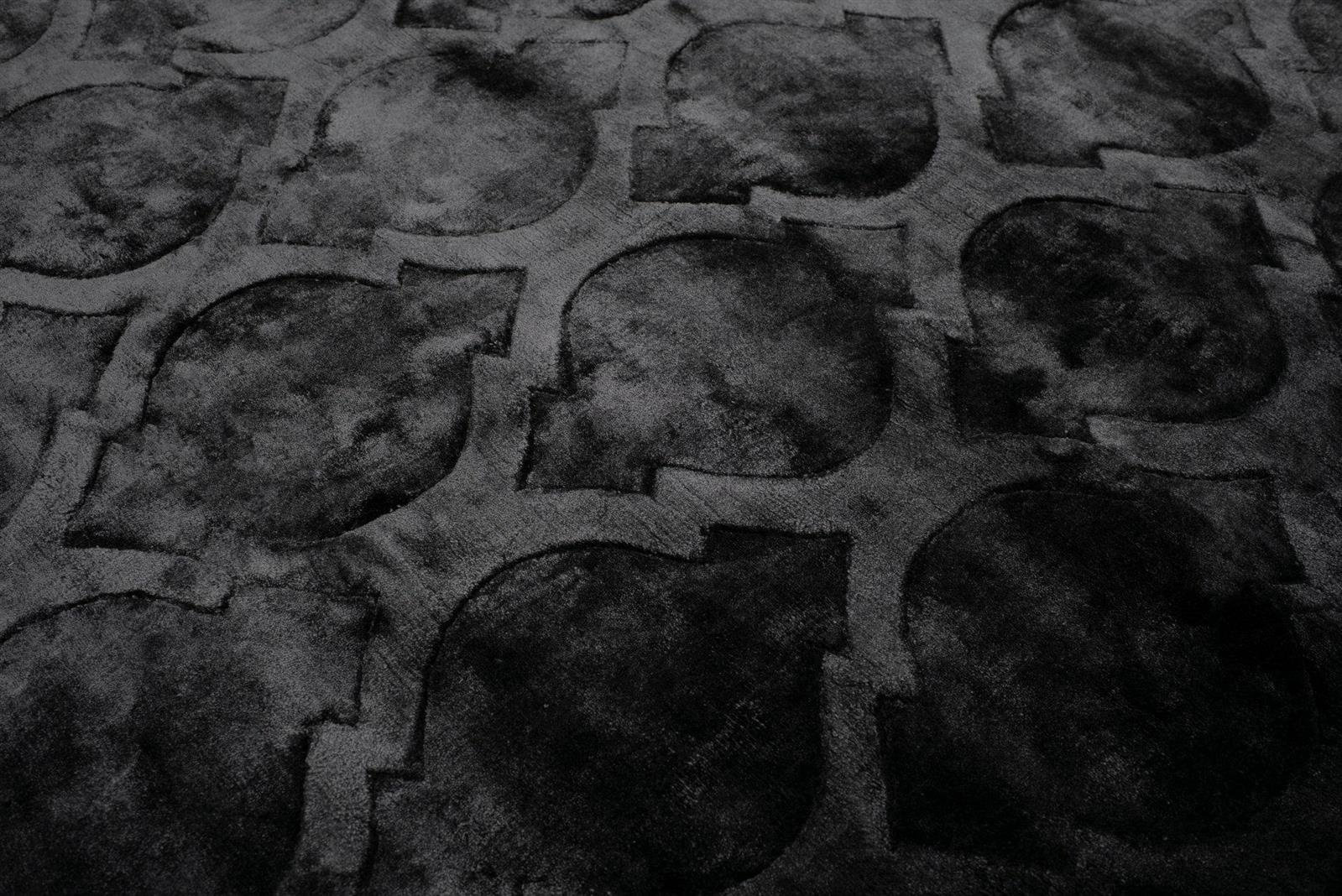 Dywan nowoczesny wełniany Tanger antracytowy 200x300 do salonu i sypialni handmade