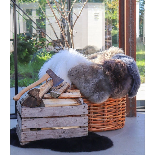 Poduszka na krzesło futerko jagnięce House Nordic dekoracyjna do salonu 50x85 cm