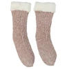 Skarpetki damskie Chenille Intesi różowe ocieplane, grube i miękkie, idealne na chłodne wieczory