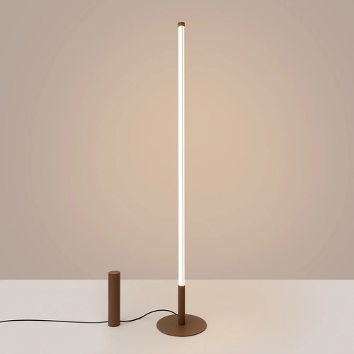 Lampa stojąca do salonu TRANG nowoczesna LED brązowa 3000K