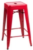 Hoker Paris 75cm. czerwony insp. Tolix