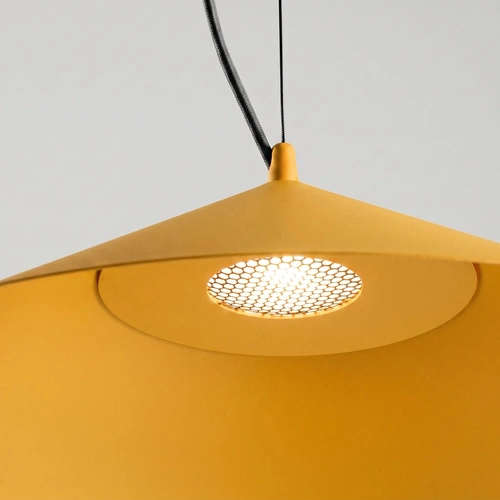 Lampa wisząca FINT żółta LED do salonu regulowana nowoczesna