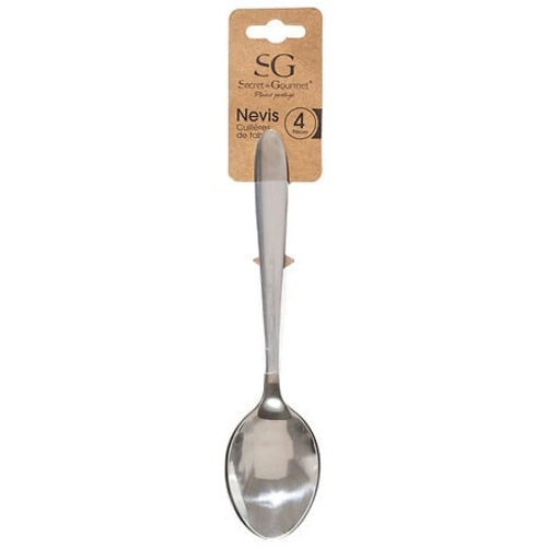 Zestaw 4 srebrnych łyżek obiadowych Nevis 5five simply smart stal nierdzewna zmywarka