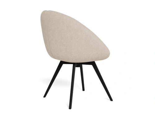 Krzesło Tenna beżowe tapicerowane obrotowe do jadalni i salonu