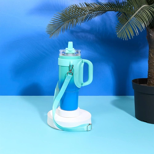 Kubek termiczny Malibu niebieski 900 ml Intesi do kawy i wody