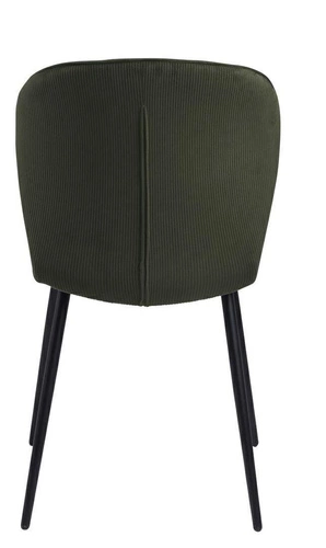 Krzesło Evelyn olive green tapicerowane