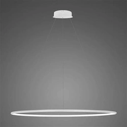 Lampa wisząca LED Ledowe Okręgi 120 cm czarna nowoczesna ściemnialna do salonu