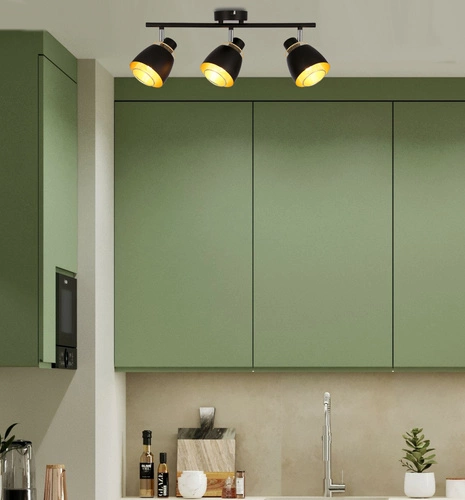 Lampa sufitowa Aleksandria czarna metalowa regulowana 3-punktowa do salonu i sypialni