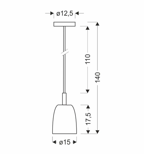 Lampa wisząca LED Modena złota szklana do salonu i jadalni 15 cm nowoczesna