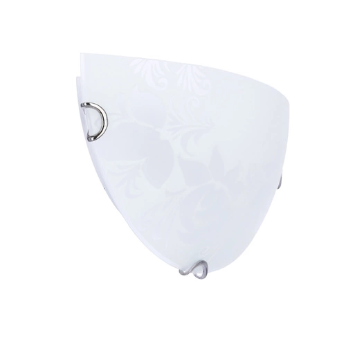 Plafon sufitowy Beris biały szklany nowoczesny E27 do salonu i sypialni 30 cm