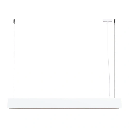 Nowoczesna lampa wisząca SPARK biała regulowana do salonu, kuchni lub nad wyspę 100 cm