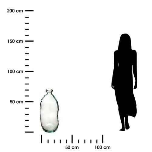 Wazon szklany Dame J 73cm nowoczesny transparentny do salonu na kwiaty Atmosphera