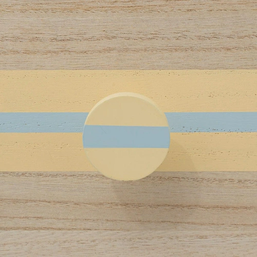 Wieszak ścienny do pokoju dziecka Rhon beżowy nowoczesny z haczykami Atmosphera