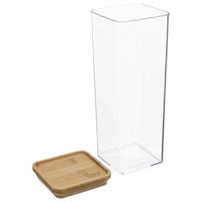 Pudełko Eske 2L kwadrat z bambusową  pokrywką