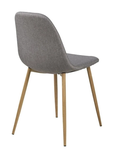 Krzesło Wilma Grey Dąb tapicerowane