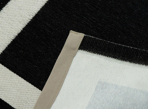 Dywan do salonu nowoczesny Hampton Black 160x230 czarny art deco glamour antypoślizgowy