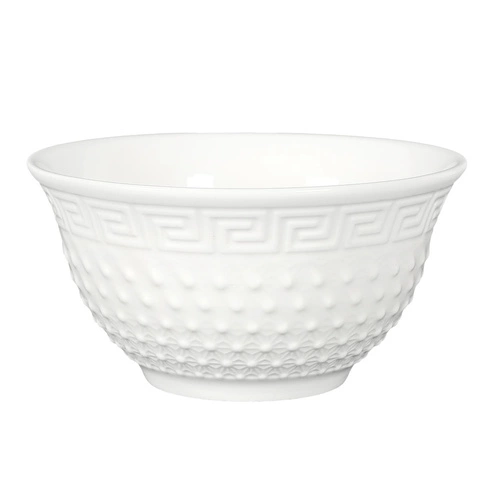 Ceramiczny zestaw do zup Intesi biały nowoczesny komplet obiadowy dla 6 osób do kuchni