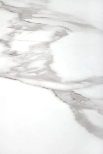 Stół okrągły biały marmur Mosa Intesi nowoczesny glamour do jadalni i salonu na jednej nodze