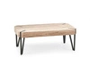 Stolik kawowy Lofty prostokątny dębowy 110x60 cm loftowy metalowy do salonu Intesi