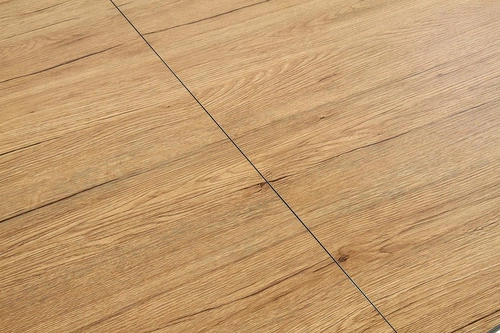 Stół okrągły rozkładany do jadalni Mira loftowy dąb naturalny 118-148 cm Intesi