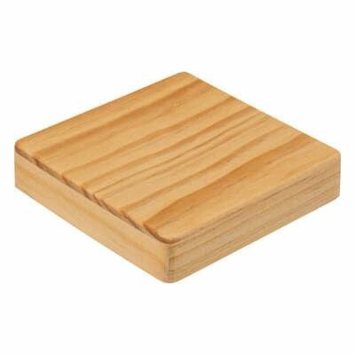 Kwadratowy szklany słoik 0,85L z sosnową pokrywką