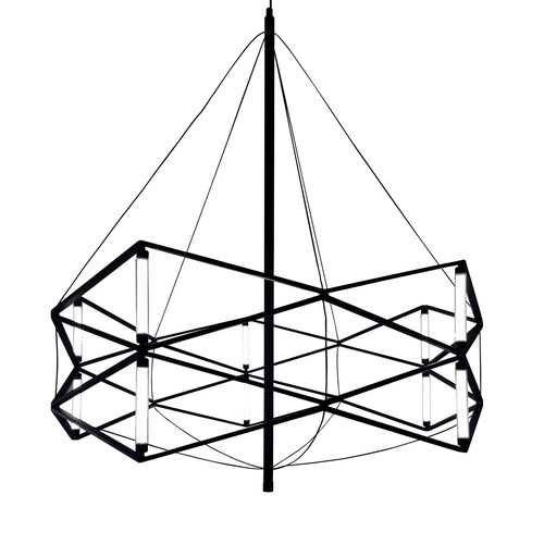 Lampa wisząca SPACE LED czarna 60 cm nowoczesna do salonu i jadalni Step into Design