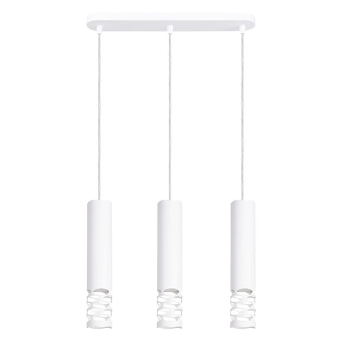 Nowoczesna lampa wisząca LIRO 3L biała metalowa do salonu i kuchni SOLLUX LIGHTING