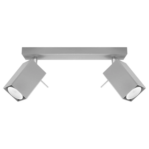 Plafon sufitowy MERIDA 2 szary nowoczesny metalowy do salonu kuchni jadalni Sollux