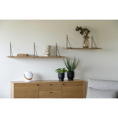 Półka Chiba 120cm naturalna/ czarna