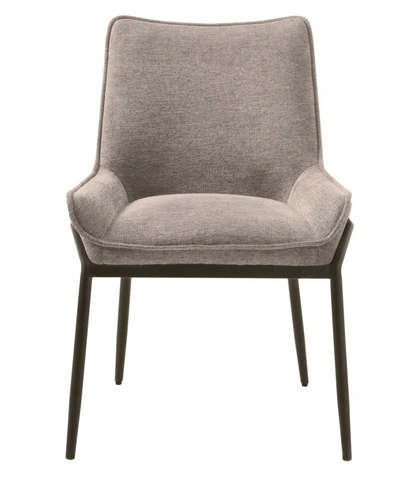 Krzesło tapicerowane Calgary do jadalni z podłokietnikami piaskowe