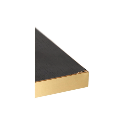 Szafka RTV wisząca Hollar 135cm czarna    marmur Outlet