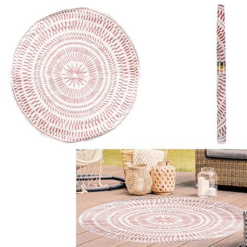 Dywan Melman czerwono biały