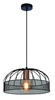 Lampa wisząca Levi złoty 1x40W E27 klosz  czarny