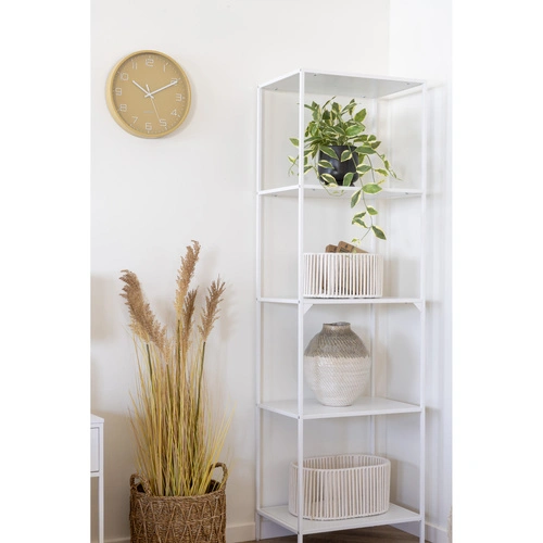 Zegar ścienny Rosolini 30 cm ochra nowoczesny do salonu i kuchni