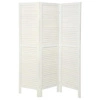 Parawan pokojowy drewniany biały Camila 3-skrzydłowy retro do sypialni Atmosphera