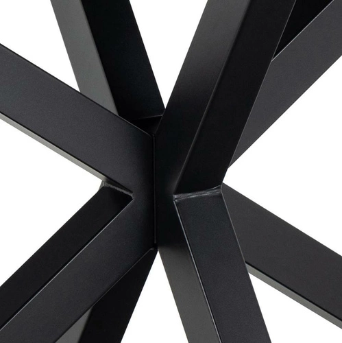 Stół do jadalni Heaven 160x90 cm szary ceramiczny blat nowoczesny loft czarne nogi Actona