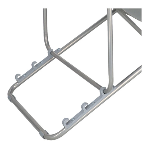 Leżak ogrodowy Setuba szary składany regulowany nowoczesny metalowo-tkaninowy 5five simply smart