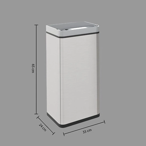 5five simply smart automatyczny kosz na śmieci do kuchni i łazienki 40l srebrny