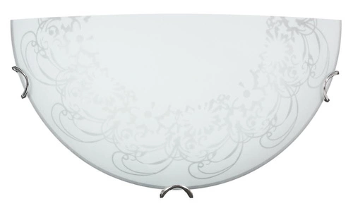 Plafon sufitowy Pasja biały szklany nowoczesny do salonu i kuchni E27 30 cm CANDELLUX