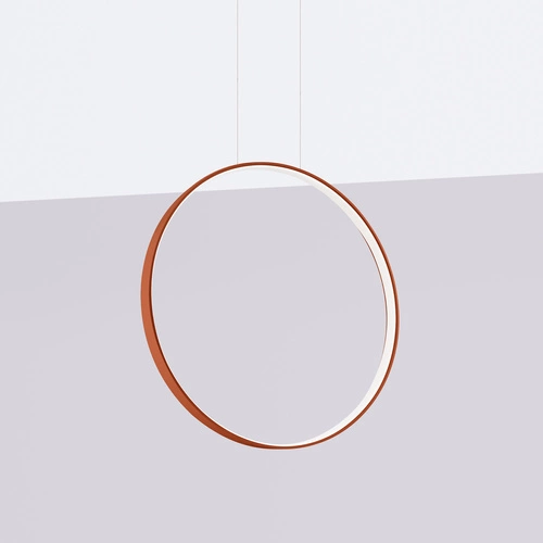 Lampa wisząca LED RIO 55 czerwona nowoczesna nad stół do kuchni i jadalni regulowana