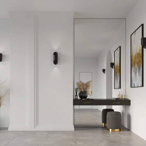 Kinkiet ścienny Penne 20 cm czarny nowoczesny aluminiowy do salonu i sypialni Sollux