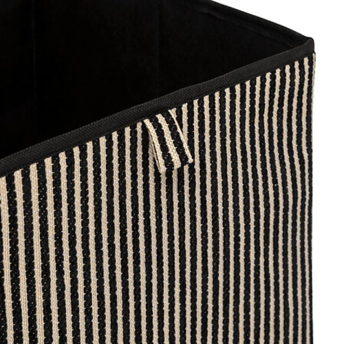 Pudełko materiałowe do regału Cotty czarne 31x31x31 idealne do garderoby i na zabawki 5five